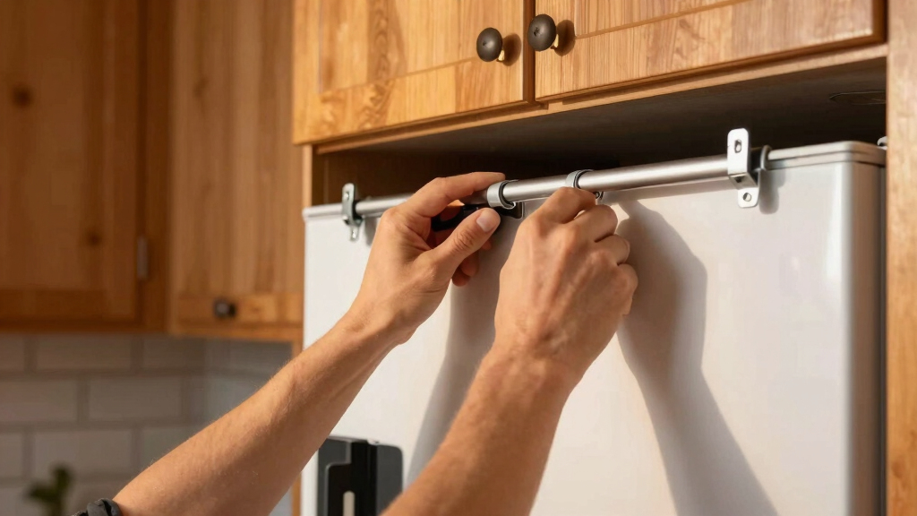 I’m Putting Curtain Rods On My Fridge For Smart, Instant Storage