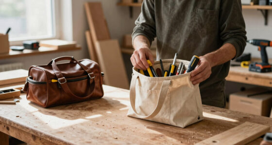 Open Tote vs Closed Tool Bag