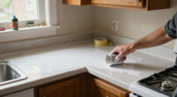 90S Countertops Look Completely Different After A Kitchen Got A Paint Redo