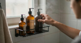 I Put A Spice Rack In My Tiny Shower — It’s Both Sleek And Functional