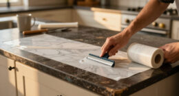 This $50 Amazon Find Made My Dark, Dated Countertops Look Like Expensive Marble