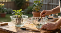 Turn Two Fluted Bowls From Dollar Tree Into Vintage-Style Planters